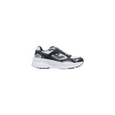 Black And White Polyester Athletic Sneakers