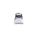 Black And White Polyester Athletic Sneakers