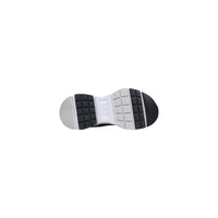 Black And White Polyester Athletic Sneakers