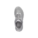 Silver Polyester Chunky Sneakers