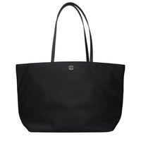 Black Fabric Shoulder Bag
