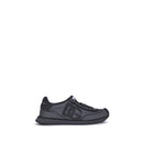 Black Fabric Athletic Sneakers