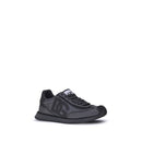 Black Fabric Athletic Sneakers
