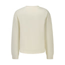 White Cotton Blend Women's Sweatshirt