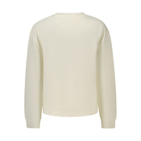 White Cotton Blend Women's Sweatshirt