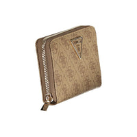 Beige Polyurethane Women Wallet