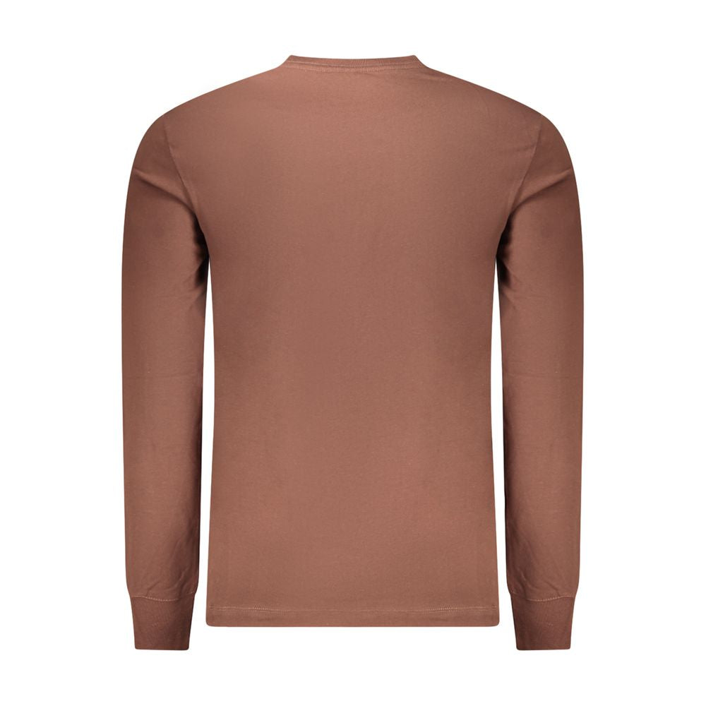 Brown Cotton Men's T-Shirt