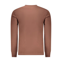 Brown Cotton Men's T-Shirt