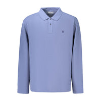 Blue Cotton Polo Shirt