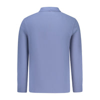 Blue Cotton Polo Shirt