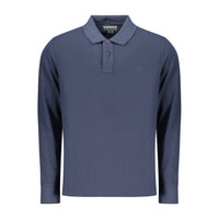 Blue Cotton Polo Shirt
