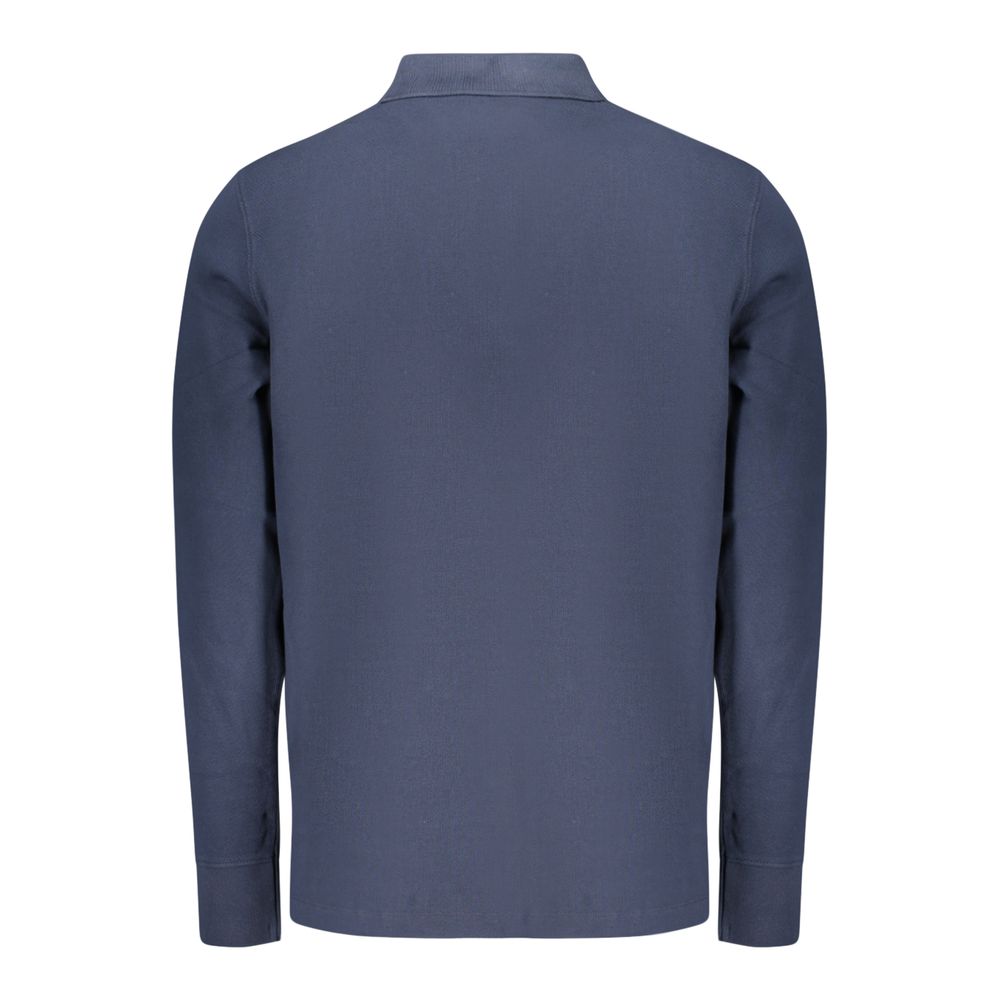 Blue Cotton Polo Shirt