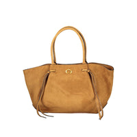 Brown Polyester Handbag