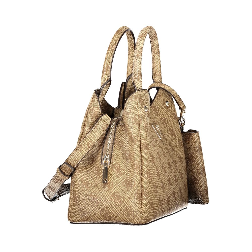 Beige Polyethylene Handbag