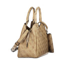 Beige Polyethylene Handbag
