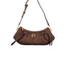 Brown Polyester Handbag
