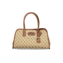 Beige Polyester Handbag