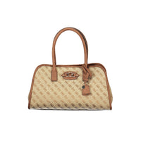 Beige Polyester Handbag