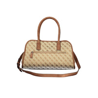 Beige Polyester Handbag