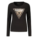 Black Cotton Women's T-Shirt