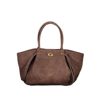 Brown Polyester Handbag