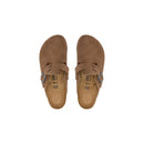 Brown Suede Leather Clogs