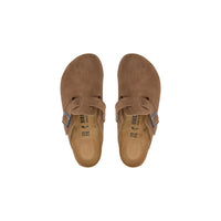 Brown Suede Leather Clogs