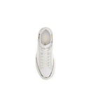 White Calf Leather Bos Taurus Low Top Sneakers
