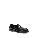 Black Calf Leather Bos Taurus Slip-On Loafers