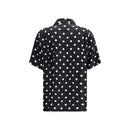 Black Silk Pattern Shirt