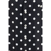 Black Silk Pattern Shirt
