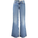 Blue Wool Women's Jeans