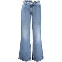 Blue Wool Women's Jeans