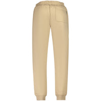 Beige Cotton Mens Trousers