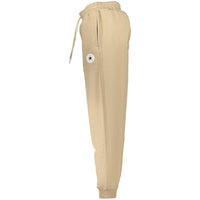 Beige Cotton Mens Trousers