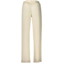 Beige Lyocell Women Trouser