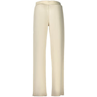 Beige Lyocell Women Trouser
