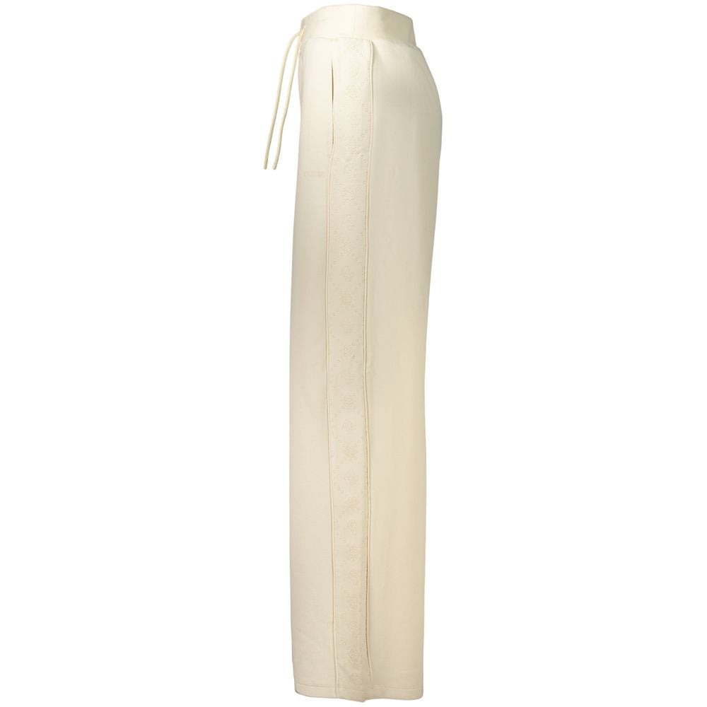 Beige Lyocell Women Trouser