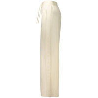 Beige Lyocell Women Trouser