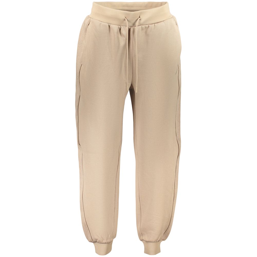 Beige Lyocell Womens Trousers