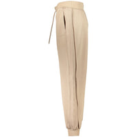 Beige Lyocell Womens Trousers