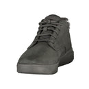 Black Polyester Mens Sneaker