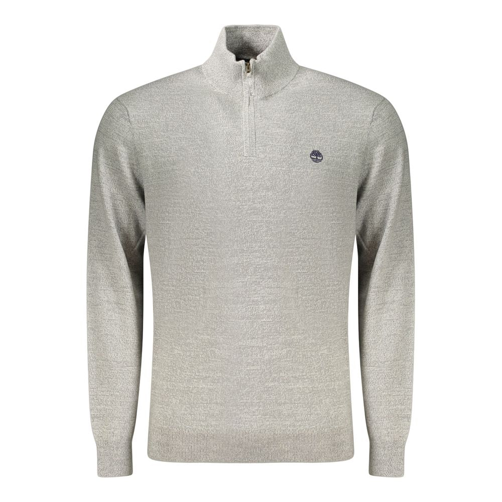 Gray Cotton Men's Sweater