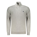 Gray Cotton Men's Sweater