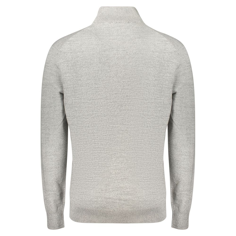 Gray Cotton Men's Sweater