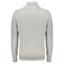 Gray Cotton Men's Sweater