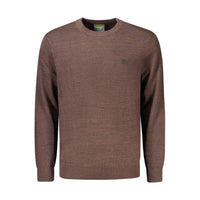 Brown Cotton Men's Sweater