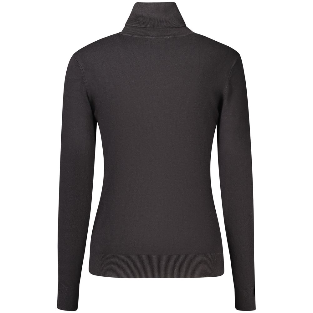Black Viscose Turtleneck