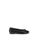Black Calf Leather Bos Taurus Ballet Flats