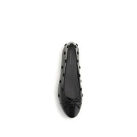 Black Calf Leather Bos Taurus Ballet Flats